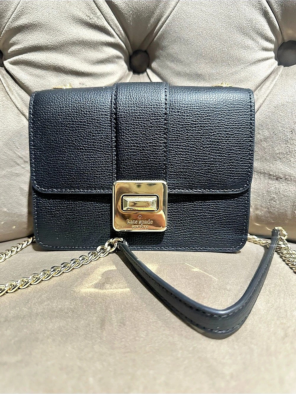 Michael Kors Shoulder Bag in Black with Gold-Tone Hardware
